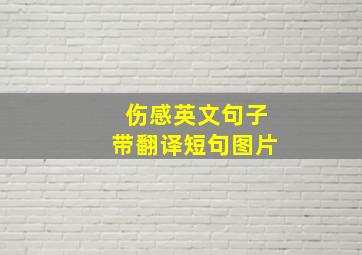 伤感英文句子带翻译短句图片