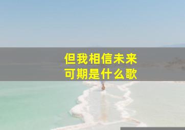 但我相信未来可期是什么歌