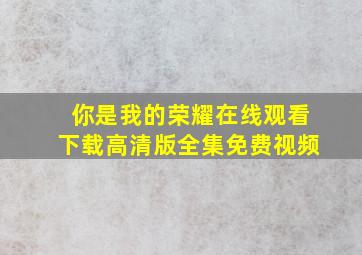 你是我的荣耀在线观看下载高清版全集免费视频