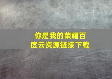 你是我的荣耀百度云资源链接下载