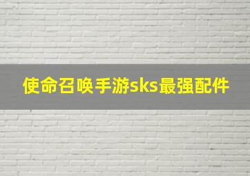 使命召唤手游sks最强配件