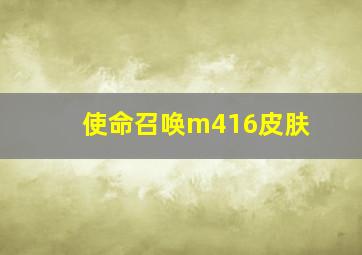 使命召唤m416皮肤