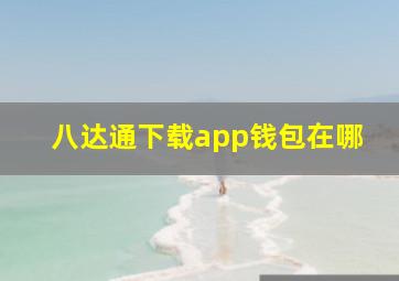 八达通下载app钱包在哪