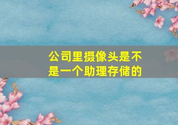 公司里摄像头是不是一个助理存储的