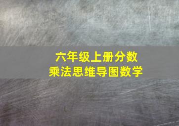 六年级上册分数乘法思维导图数学