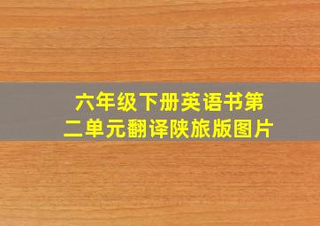 六年级下册英语书第二单元翻译陕旅版图片