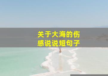 关于大海的伤感说说短句子