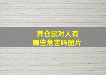 养仓鼠对人有哪些危害吗图片