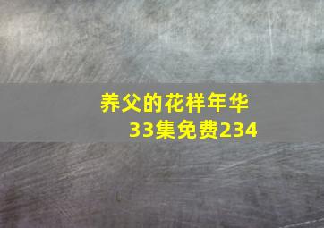 养父的花样年华33集免费234