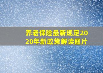 养老保险最新规定2020年新政策解读图片