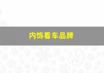 内饰看车品牌