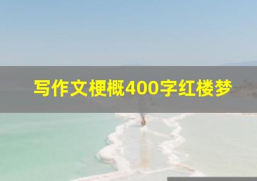 写作文梗概400字红楼梦