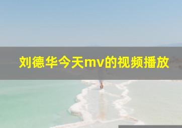 刘德华今天mv的视频播放