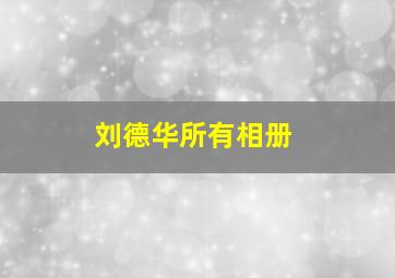 刘德华所有相册