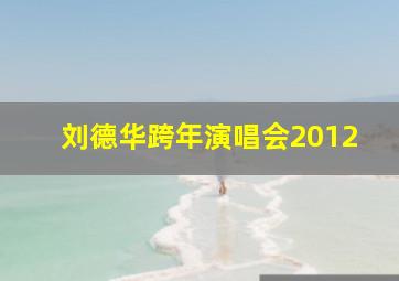 刘德华跨年演唱会2012