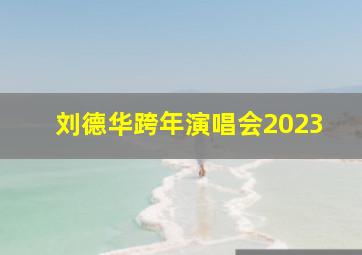 刘德华跨年演唱会2023