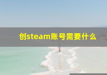 创steam账号需要什么