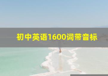 初中英语1600词带音标