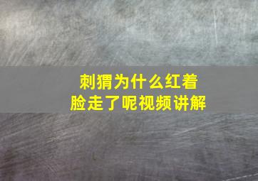 刺猬为什么红着脸走了呢视频讲解