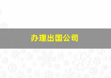 办理出国公司