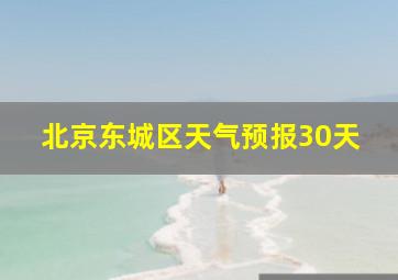 北京东城区天气预报30天