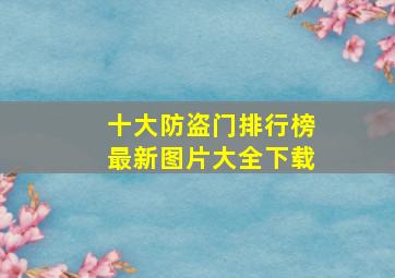 十大防盗门排行榜最新图片大全下载