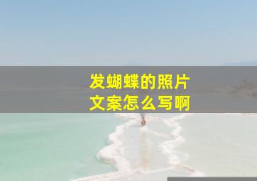 发蝴蝶的照片文案怎么写啊