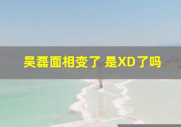 吴磊面相变了 是XD了吗