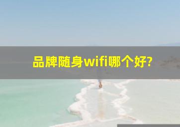 品牌随身wifi哪个好?