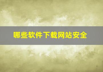 哪些软件下载网站安全