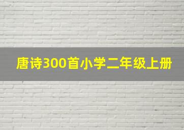 唐诗300首小学二年级上册