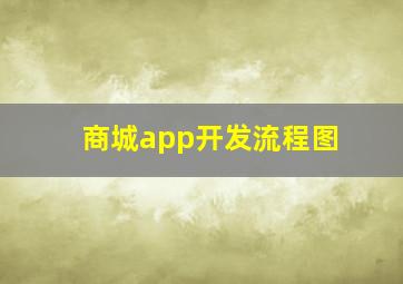 商城app开发流程图