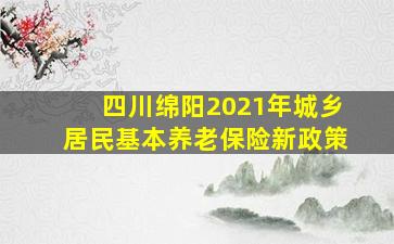 四川绵阳2021年城乡居民基本养老保险新政策