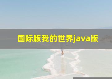 国际版我的世界java版