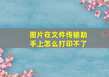 图片在文件传输助手上怎么打印不了