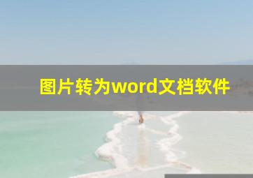 图片转为word文档软件