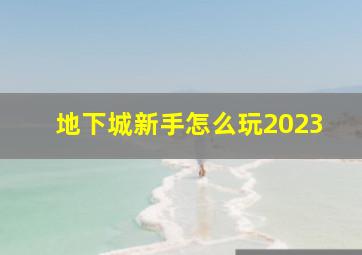 地下城新手怎么玩2023