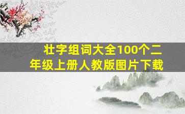 壮字组词大全100个二年级上册人教版图片下载