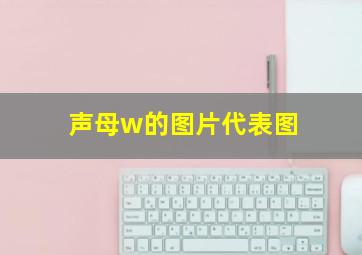 声母w的图片代表图