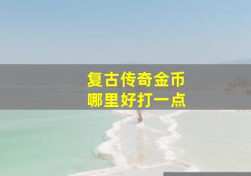 复古传奇金币哪里好打一点