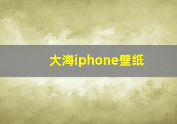 大海iphone壁纸