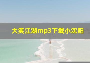 大笑江湖mp3下载小沈阳