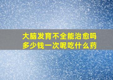 大脑发育不全能治愈吗多少钱一次呢吃什么药