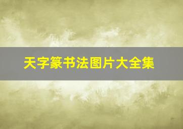 天字篆书法图片大全集