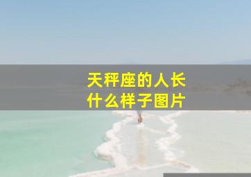 天秤座的人长什么样子图片