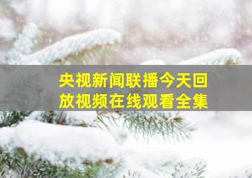 央视新闻联播今天回放视频在线观看全集