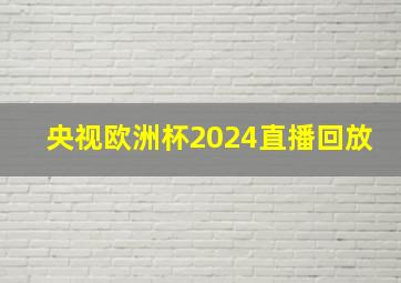 央视欧洲杯2024直播回放