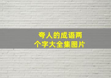 夸人的成语两个字大全集图片