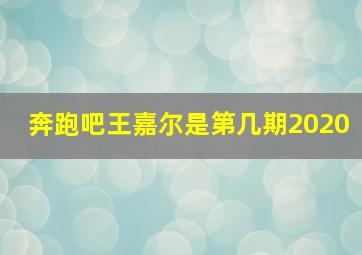 奔跑吧王嘉尔是第几期2020