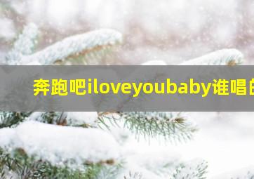 奔跑吧iloveyoubaby谁唱的